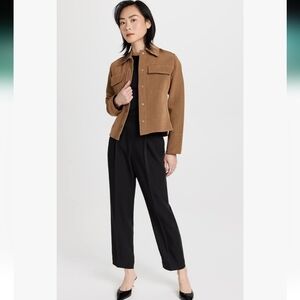 VINCE textured shirt jacket in amber wave Size M